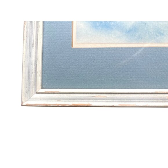 Barbara Lavallee Follow The Leader 1984 Matted Framed Print 5" X 6" Alaskian Vil - Picture 5 of 6